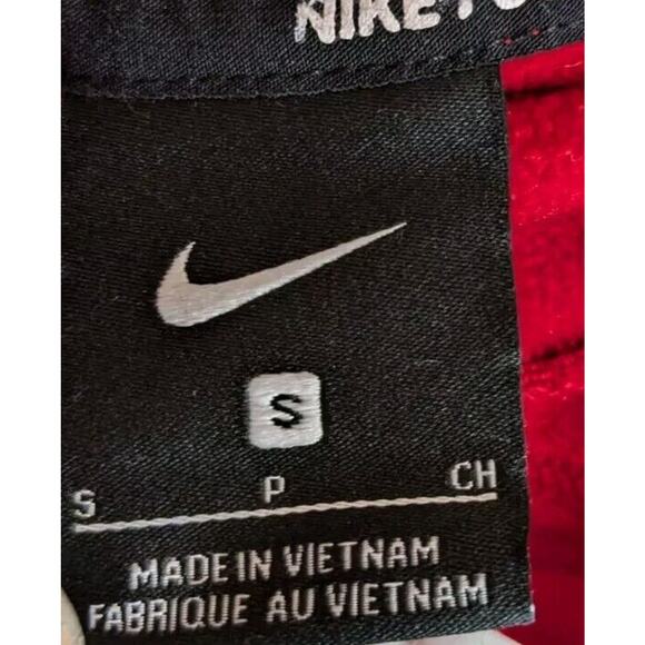Nike Mens Red And Black Football Hoodie Pullover Sweatshirt Size Small - Picture 6 of 9